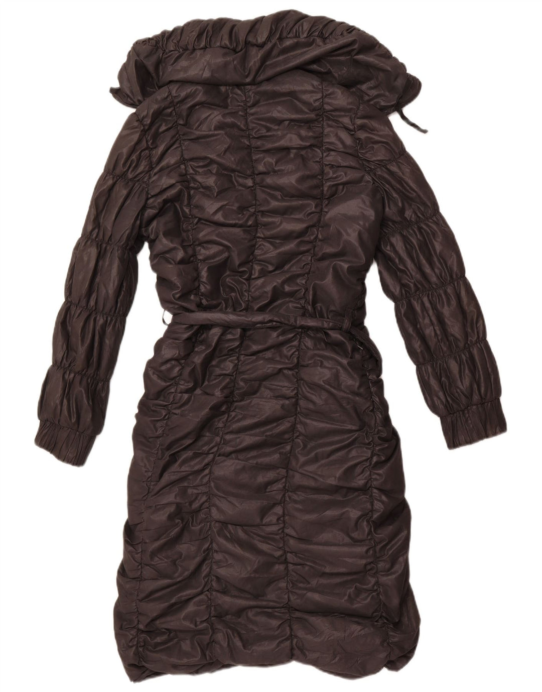 Женское стеганое пальто Stefanel IT 42 Medium Black Polyester