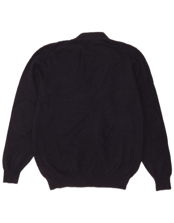 Мужской кардиган-свитер Massimo Dutti XL темно-синий из шерсти