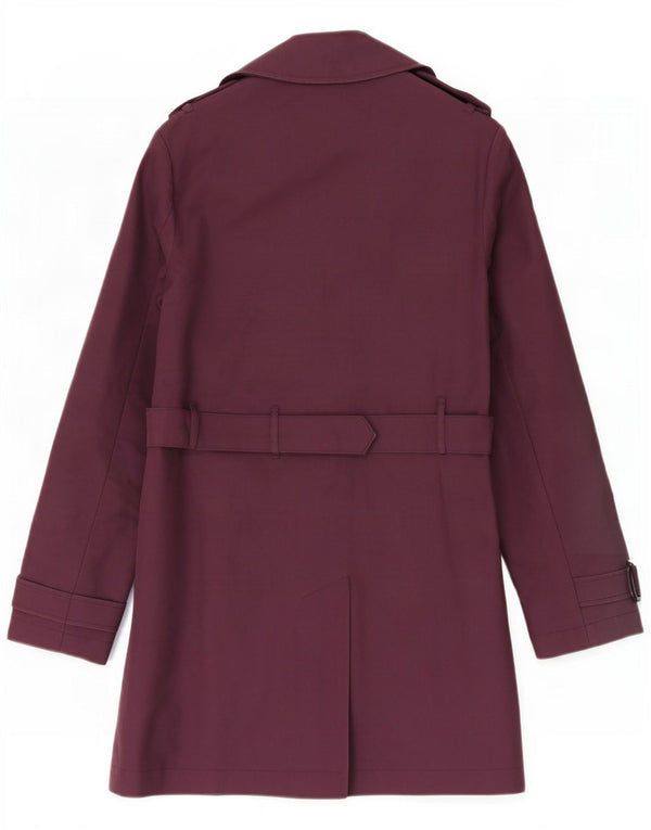 Женский тренч Jack Wills UK 10, маленький темно-бордовый хлопок