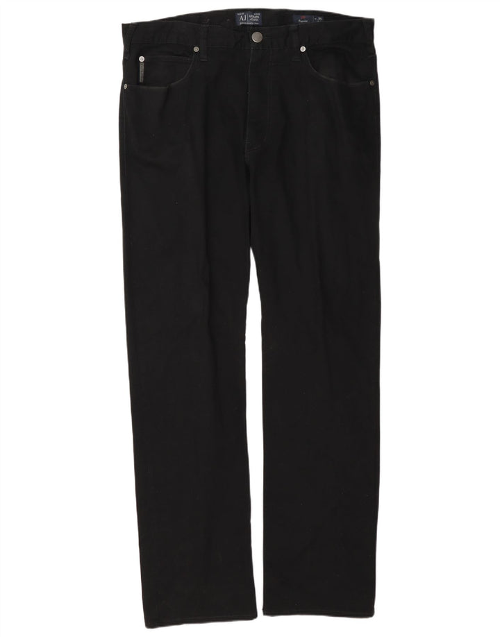 Мужские прямые джинсы Armani W36 L34 темно-синие, хлопок