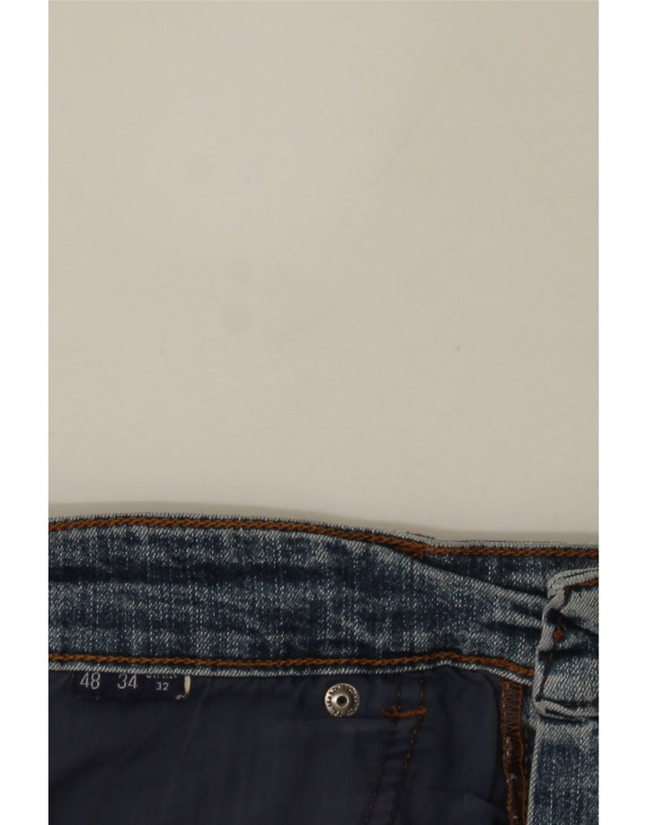 TRUSSARDI Mens Straight Jeans IT 48 Medium W32 L29 Blue Vintage Trussardi and Second-Hand Trussardi from Messina Hembry 