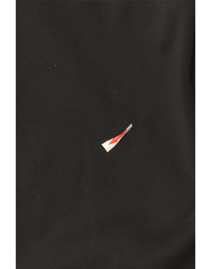 Мужской свитер с капюшоном на молнии Nike Dri Fit, маленький черный, полиэстер