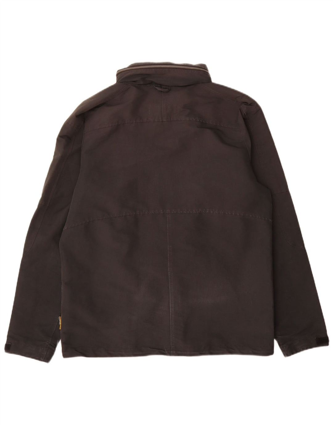 Мужская дождевик с капюшоном Jack Wolfskin UK 36/38, средний черный полиэстер