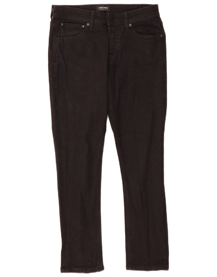 Мужские узкие джинсы Jack & Jones W32 L30, черный хлопок