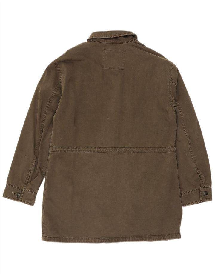 LEVI'S Womens Utility Jacket UK 14 Medium Khaki Cotton