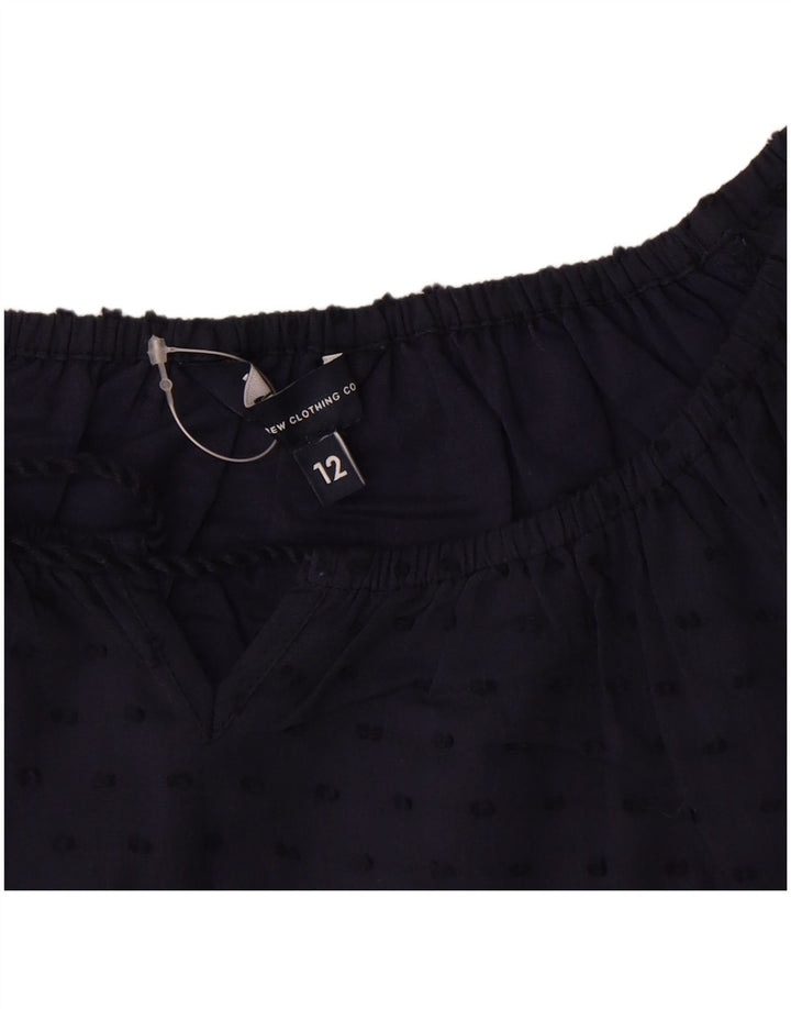 Женское платье прямого кроя Crew Clothing UK 12, средний темно-синий в пятнистый цвет
