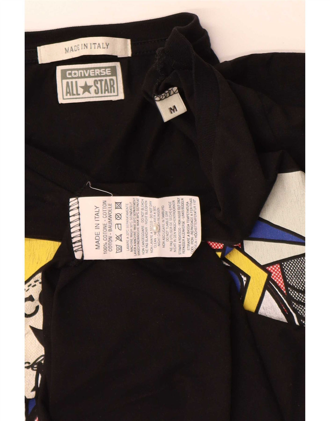 Женские кроссовки Converse с длинным рукавом и графикой UK 12, средние черные хлопковые кроссовки
