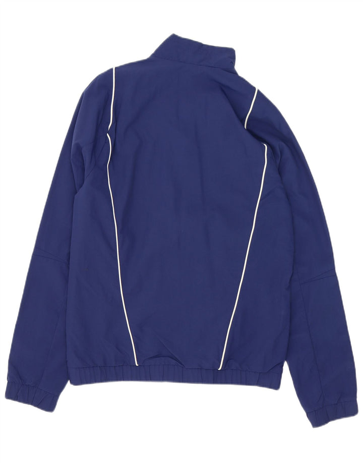 Adidas Mens Italia Графический спортивный костюм Верхняя куртка Маленький темно-синий полиэстер