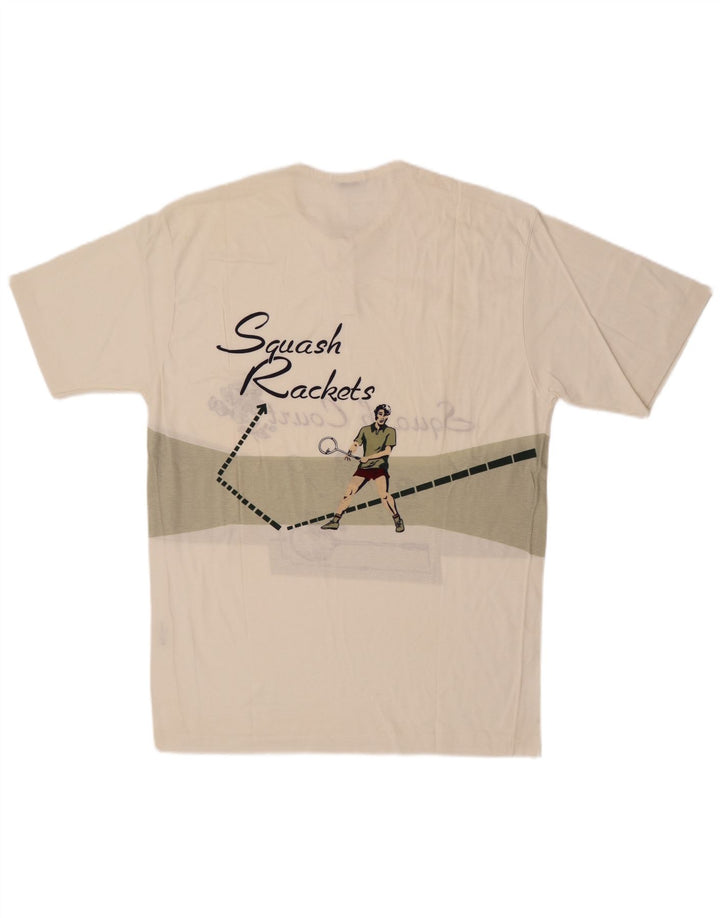 Мужская футболка с рисунком Cacharel, большая белая