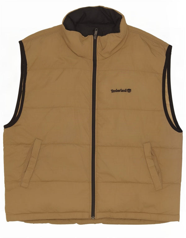Мужской двусторонний жилет с подкладкой Timberland UK 42 XL, бежевый нейлон