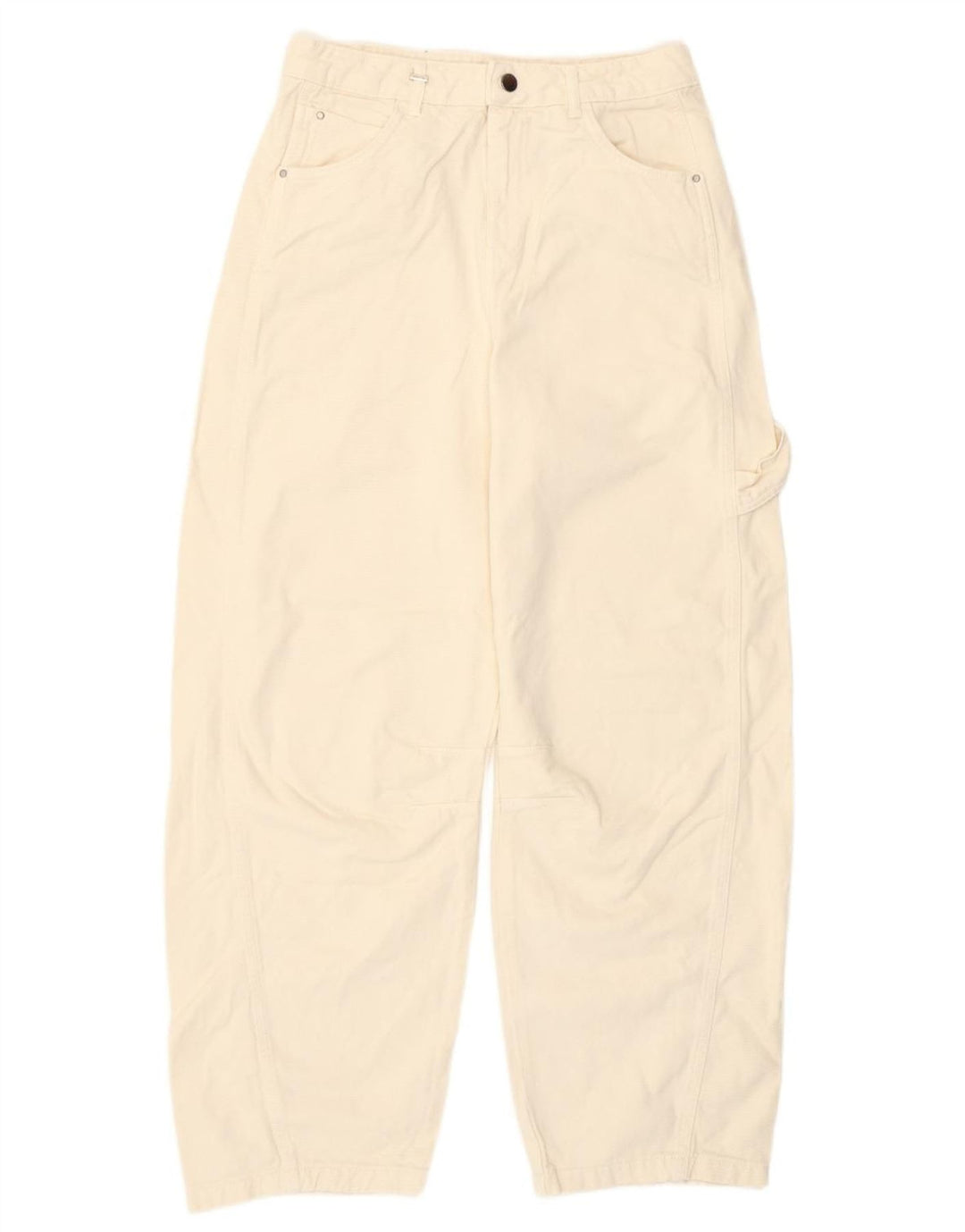 Женские зауженные джинсы Benetton W30 L29 Off White