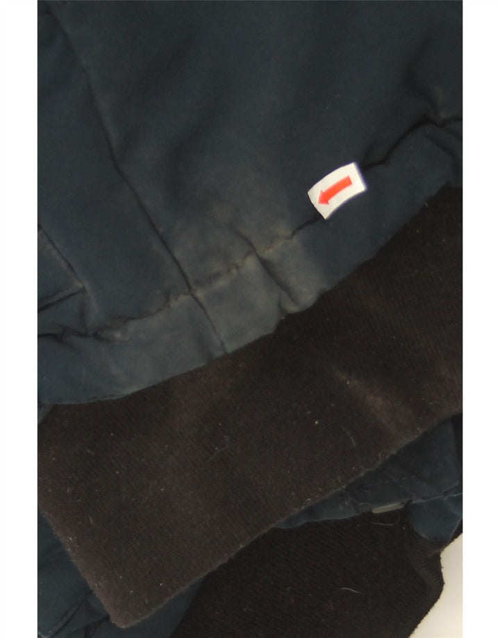 Женская утепленная куртка оверсайз с капюшоном Superdry UK 8, маленькая, темно-синяя