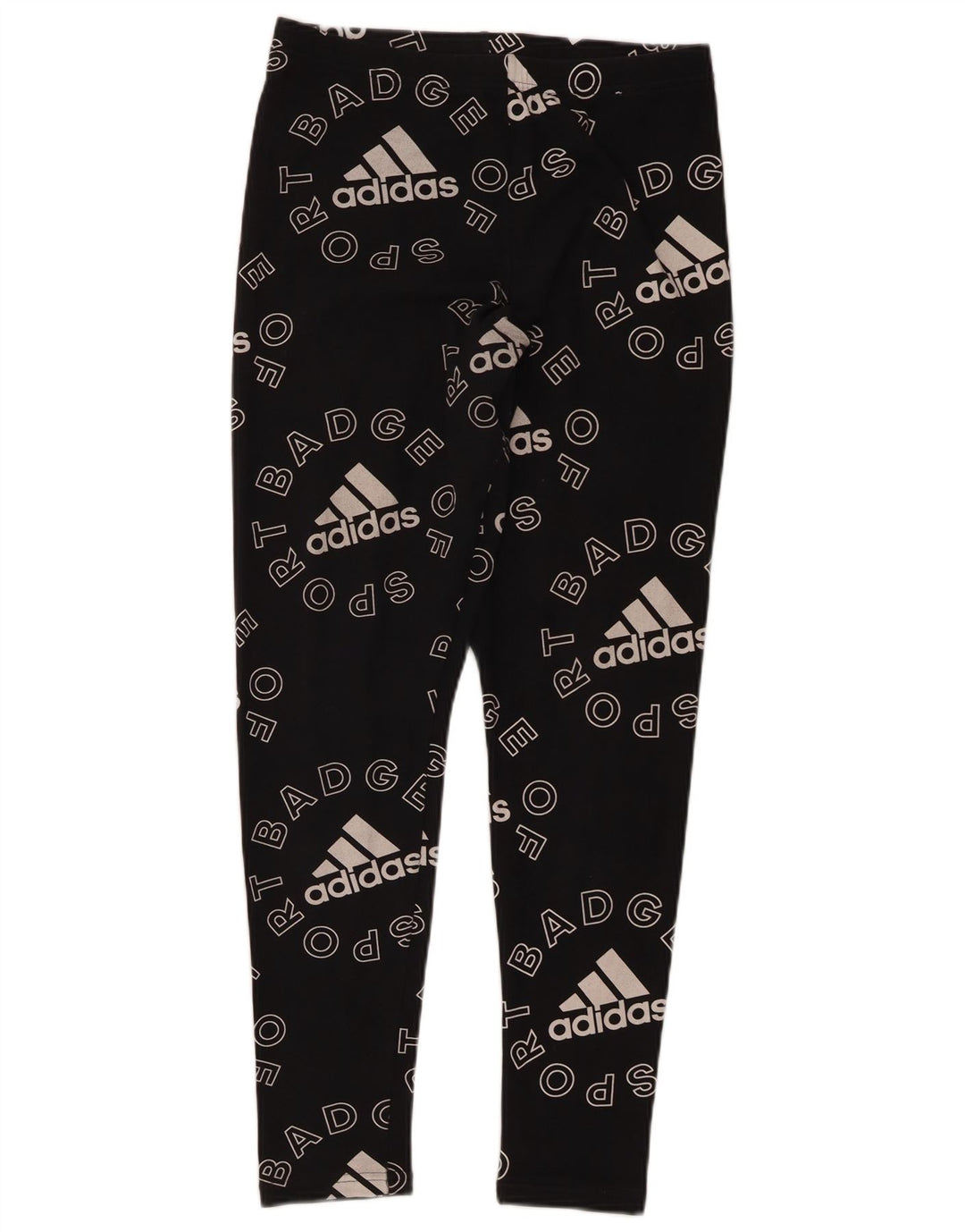 Женские леггинсы с рисунком Adidas UK 12/14, средние, черные