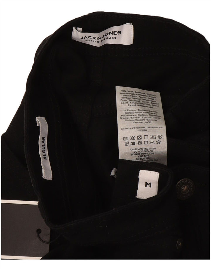 Мужские повседневные шорты Jack & Jones Regular W32, черные, хлопковые