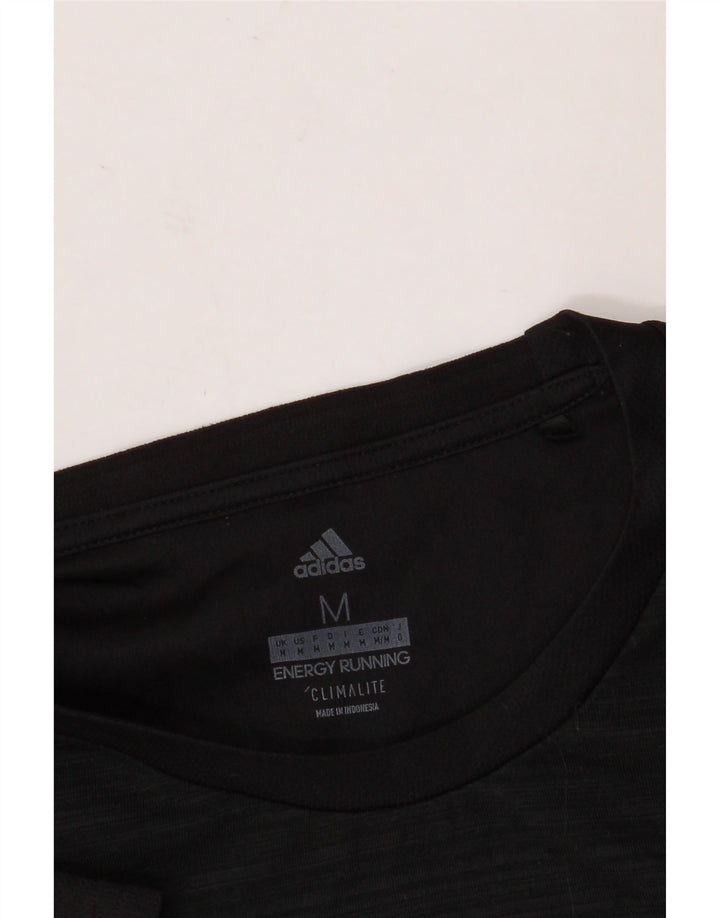 Мужская футболка ADIDAS Climalite, средний черный в тонкую полоску