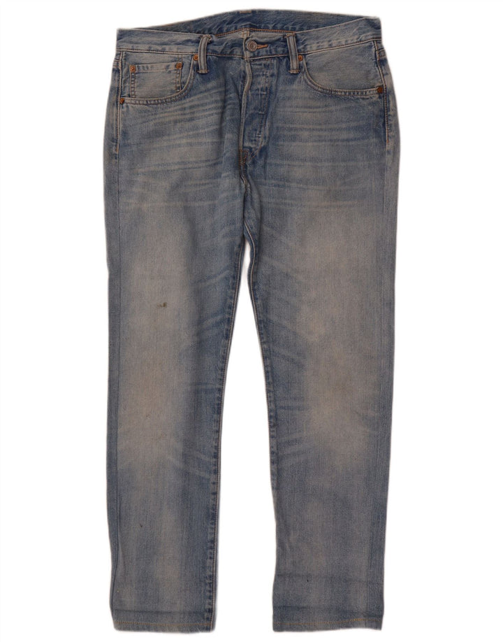 Мужские прямые джинсы Levi's 501 W32 L29 синие, хлопок