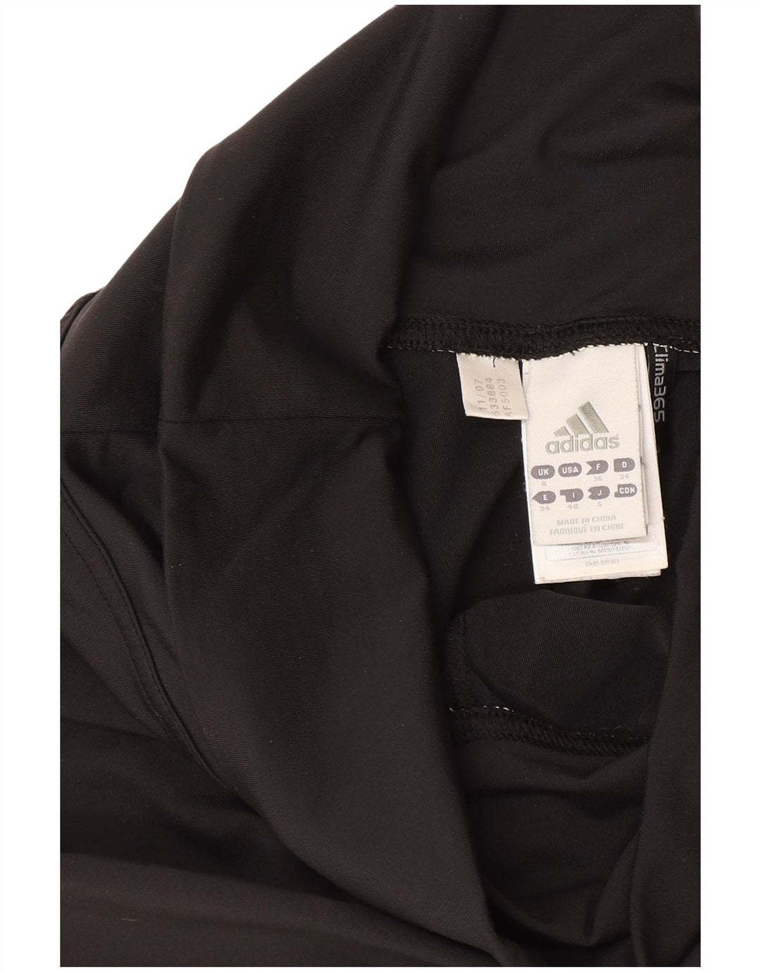 Женские спортивные шорты-бермуды Adidas Climalite UK 8, маленькие черные из полиэстера