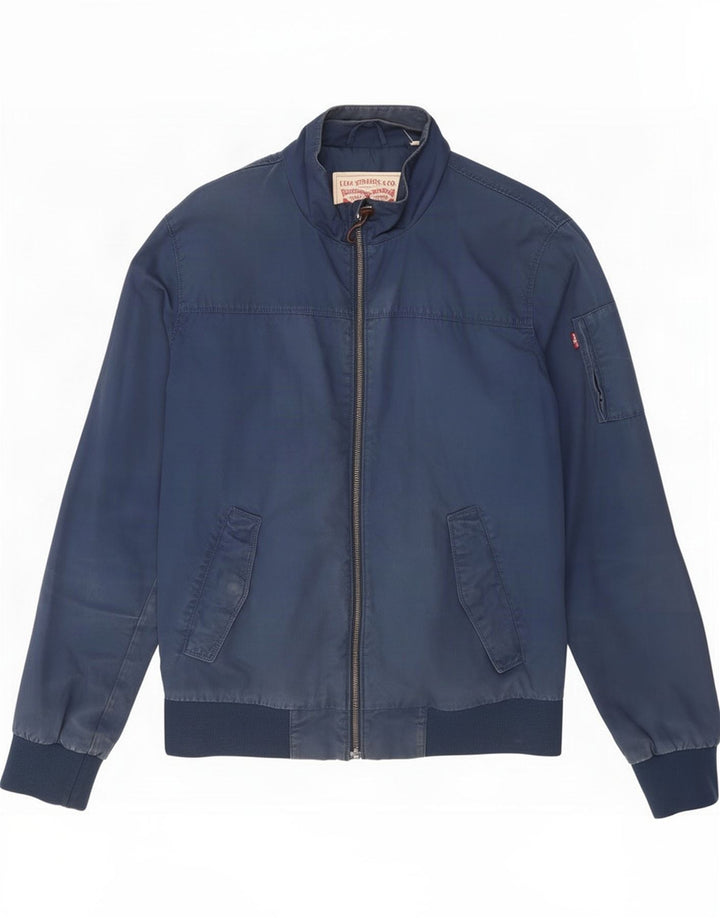 Мужская куртка-бомбер Levi's UK 38, средний темно-синий, хлопок