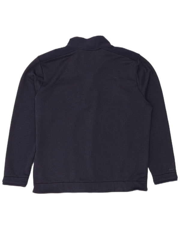 Мужской свитшот с воротником на молнии UNDER ARMOR XL, темно-синий, полиэстер