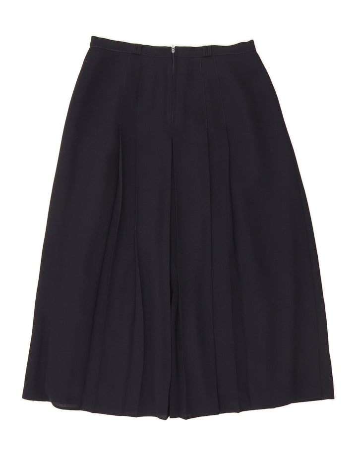 VINTAGE Womens A-Line Skirt UK 16 Large W32  Black Polyester Vintage Vintage and Second-Hand Vintage from Messina Hembry 