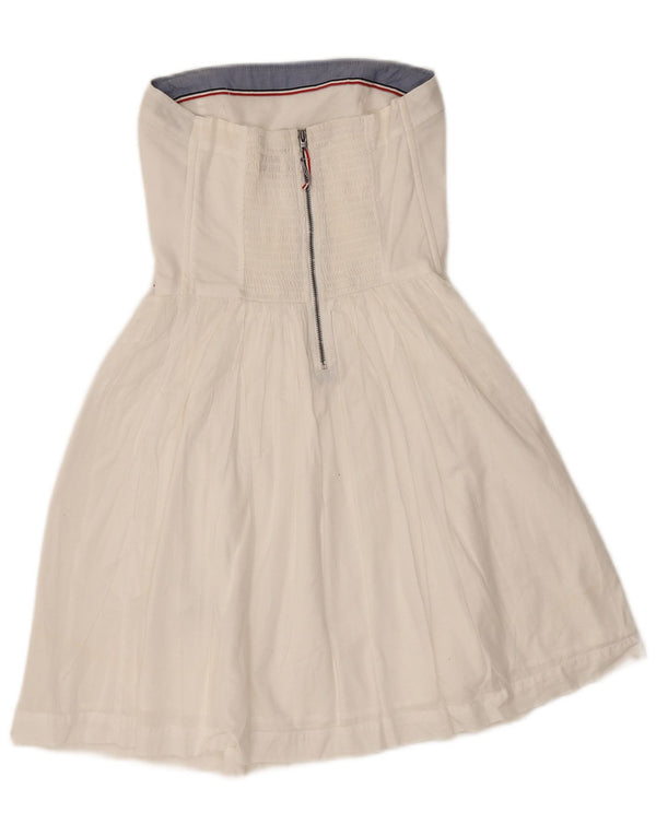 Женское платье без бретелек Tommy Hilfiger UK 4 XS, белый хлопок