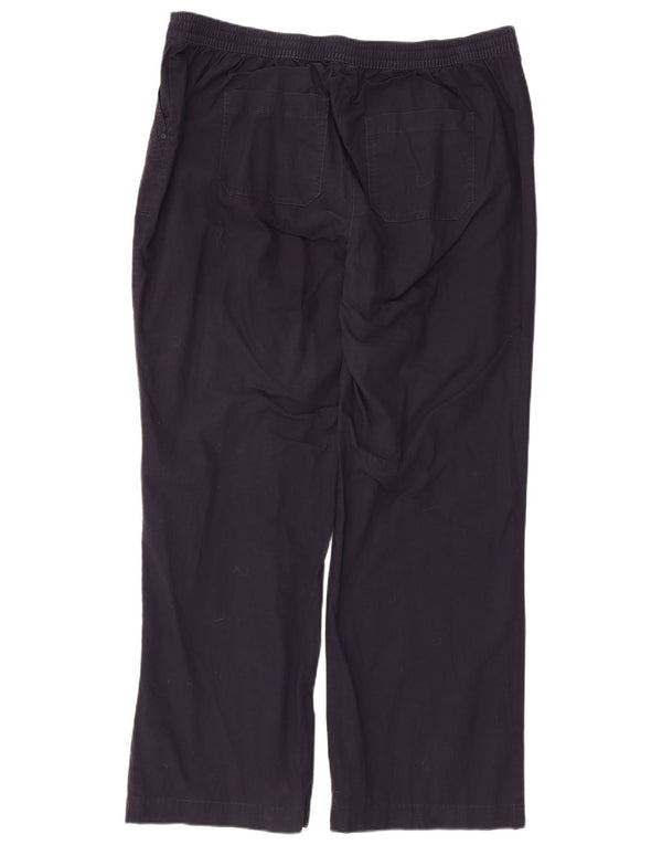 Женские прямые брюки чинос Marks & Spencer UK 18 XL W36 L29 Темно-синие