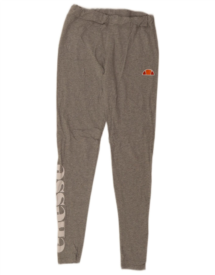 Женские леггинсы с рисунком Ellesse UK 10, маленькие серые, хлопок