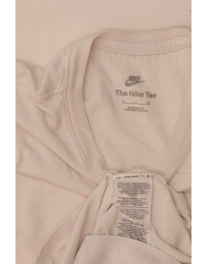 Мужская футболка Nike, маленький белый хлопок