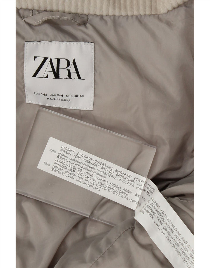ZARA Mens Corduroy Padded Jacket UK 36 Small Grey Polyester Vintage Zara and Second-Hand Zara from Messina Hembry 