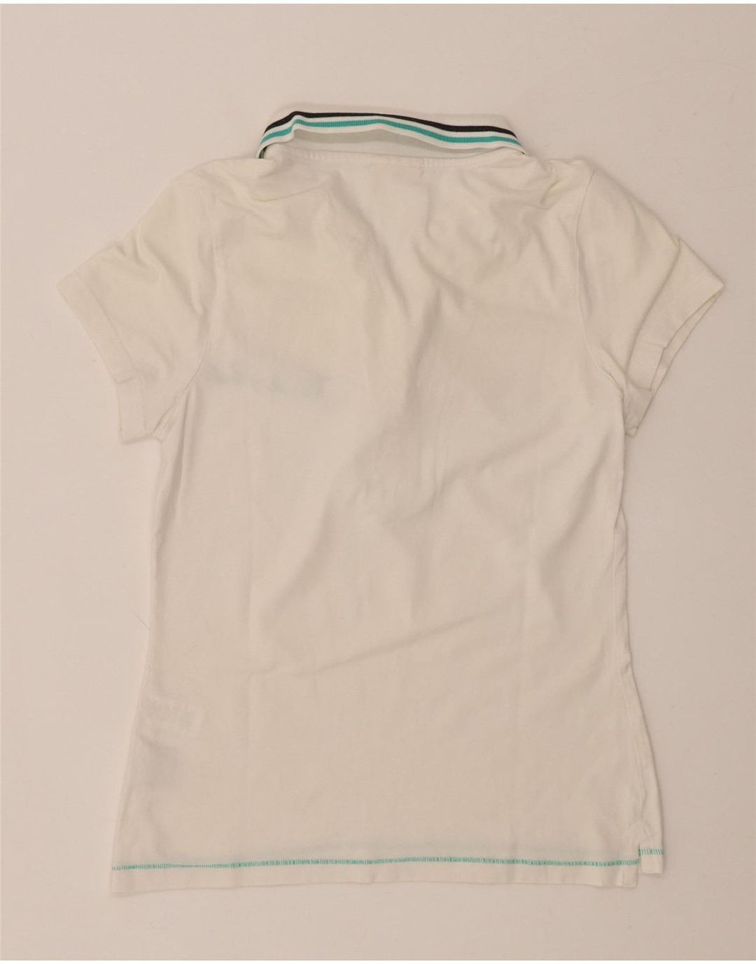 Женская рубашка поло THINK PINK UK 8, маленькая, белый хлопок