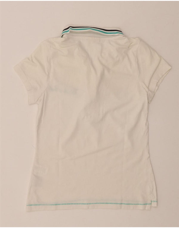 Женская рубашка поло THINK PINK UK 8, маленькая, белый хлопок