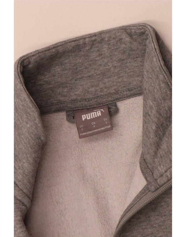 Мужской спортивный костюм Puma, маленькая серая хлопковая куртка в крапинку