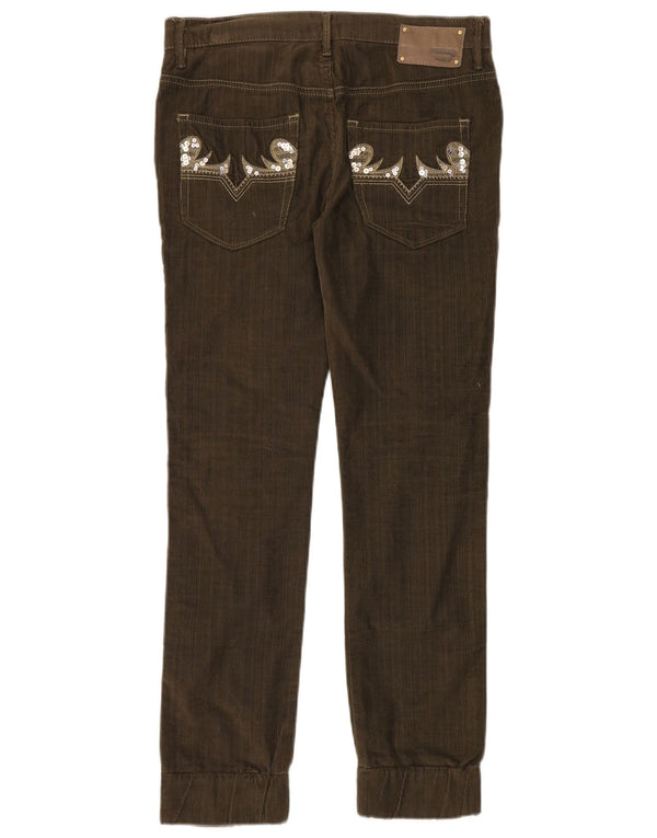 Женские вельветовые брюки-джоггеры Diesel W30 L29, хлопок цвета хаки