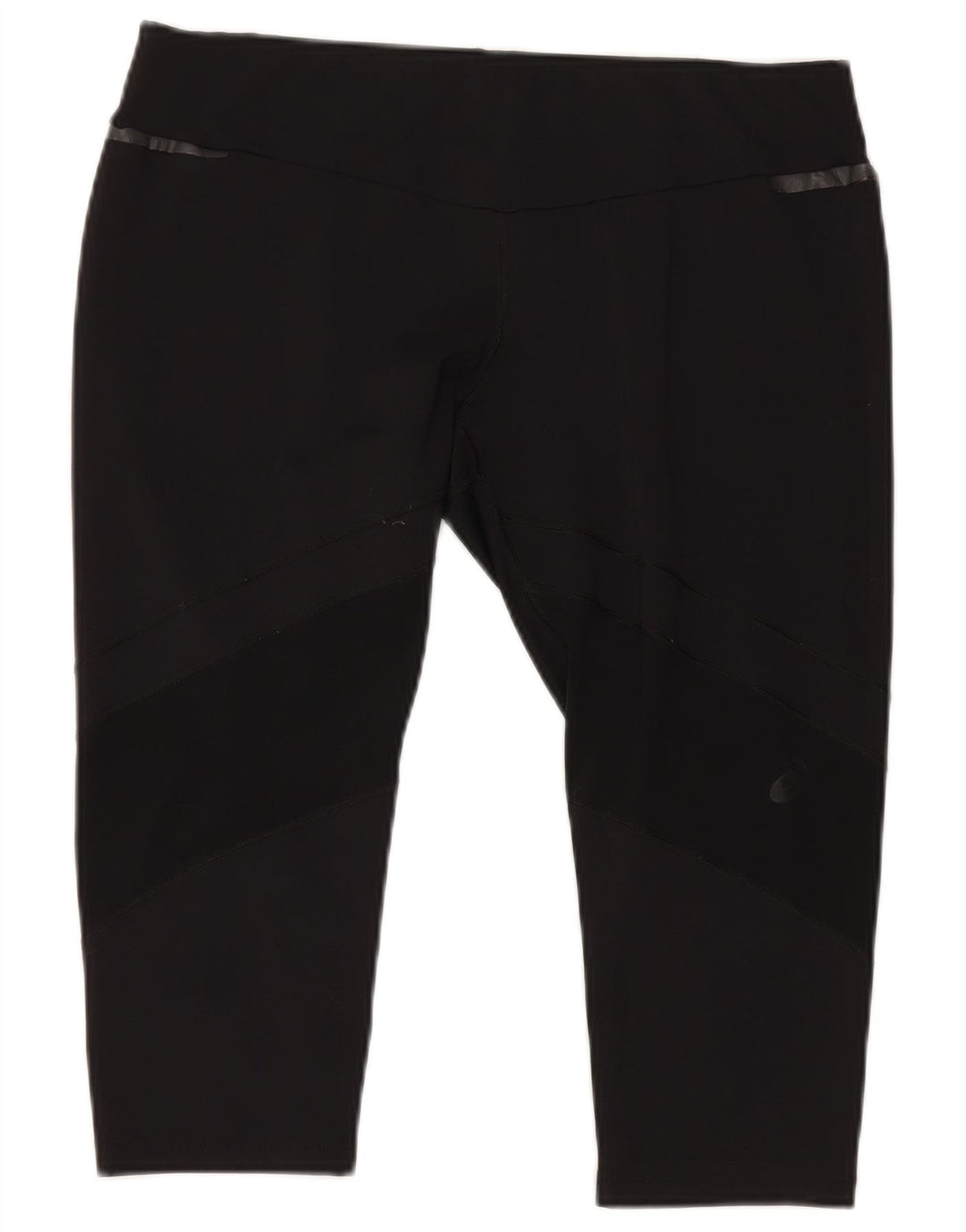 Женские леггинсы-капри Asics UK 18 XL, черный полиэстер