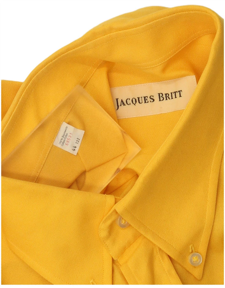 Мужская рубашка Jacque Britt, размер 44 XL, желтый хлопок