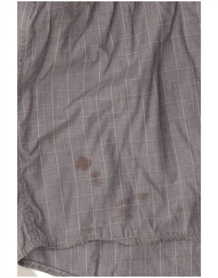 Мужская рубашка Lacoste, размер 42, большая серая клетка, хлопок