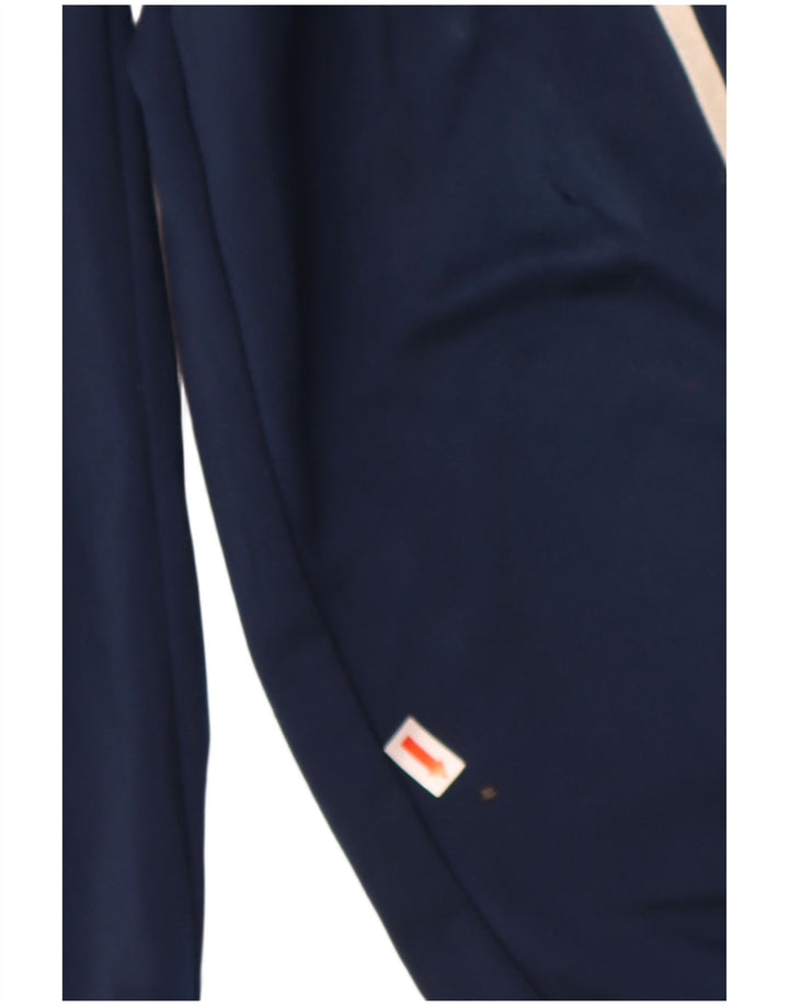 ADIDAS Boys Tracksuit Trousers Joggers 9-10 Years  Navy Blue Polyester