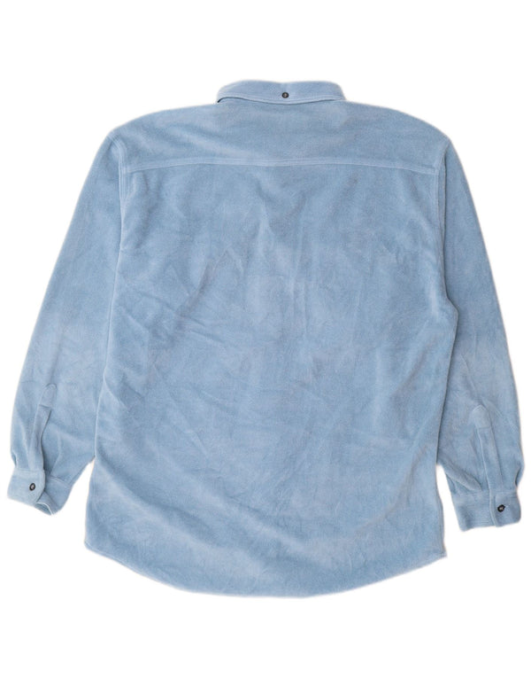 Рубашка мужская флисовая FILA IT 52/54 Большая синяя полиэстер