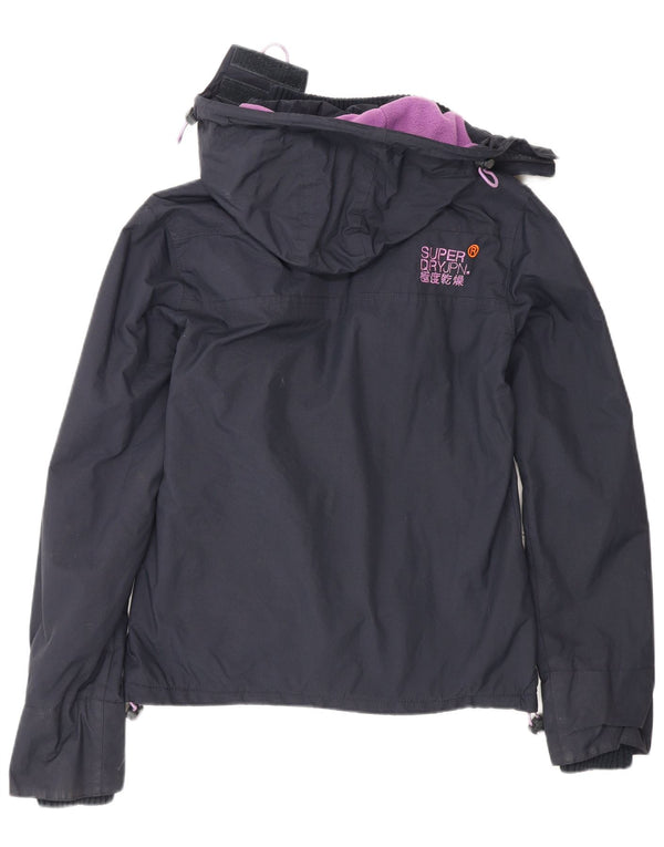 Женская ветровка с капюшоном Superdry UK 6 XS Темно-синий