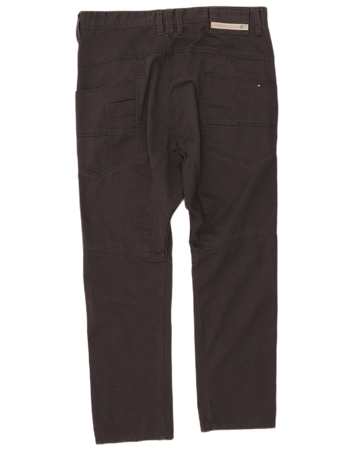 Мужские узкие повседневные брюки Jack & Jones W34 L25, черный полиэстер