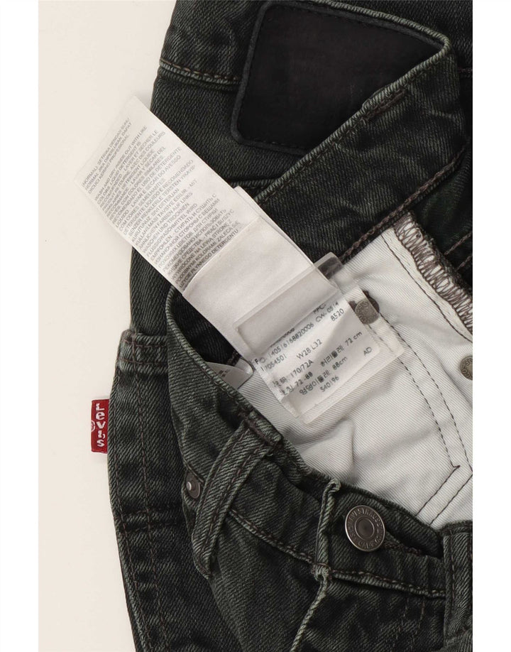 Женские узкие джинсы Levi's W28 L32, зеленый хлопок