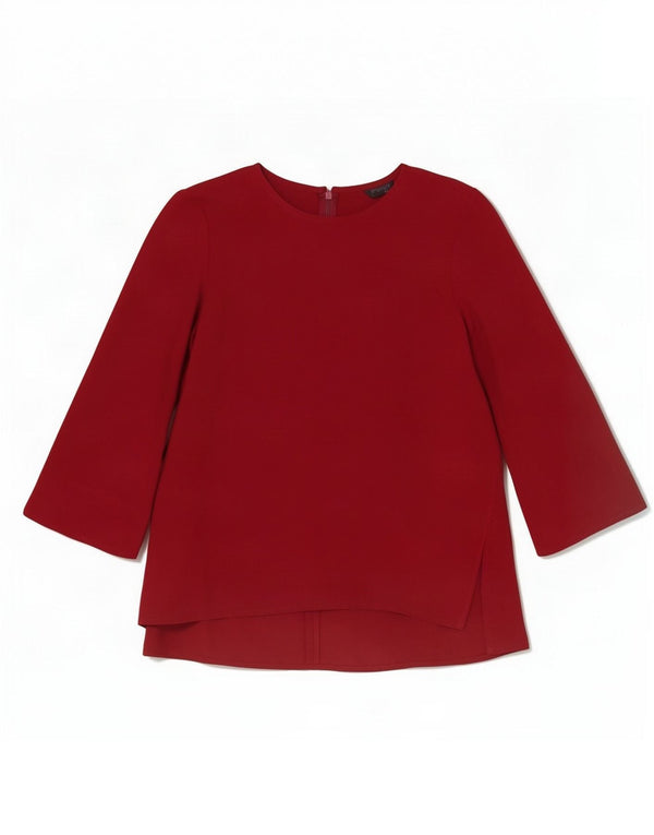 Topshop Женская блузка с рукавом 3/4 Top UK 8, маленький бордовый цвет