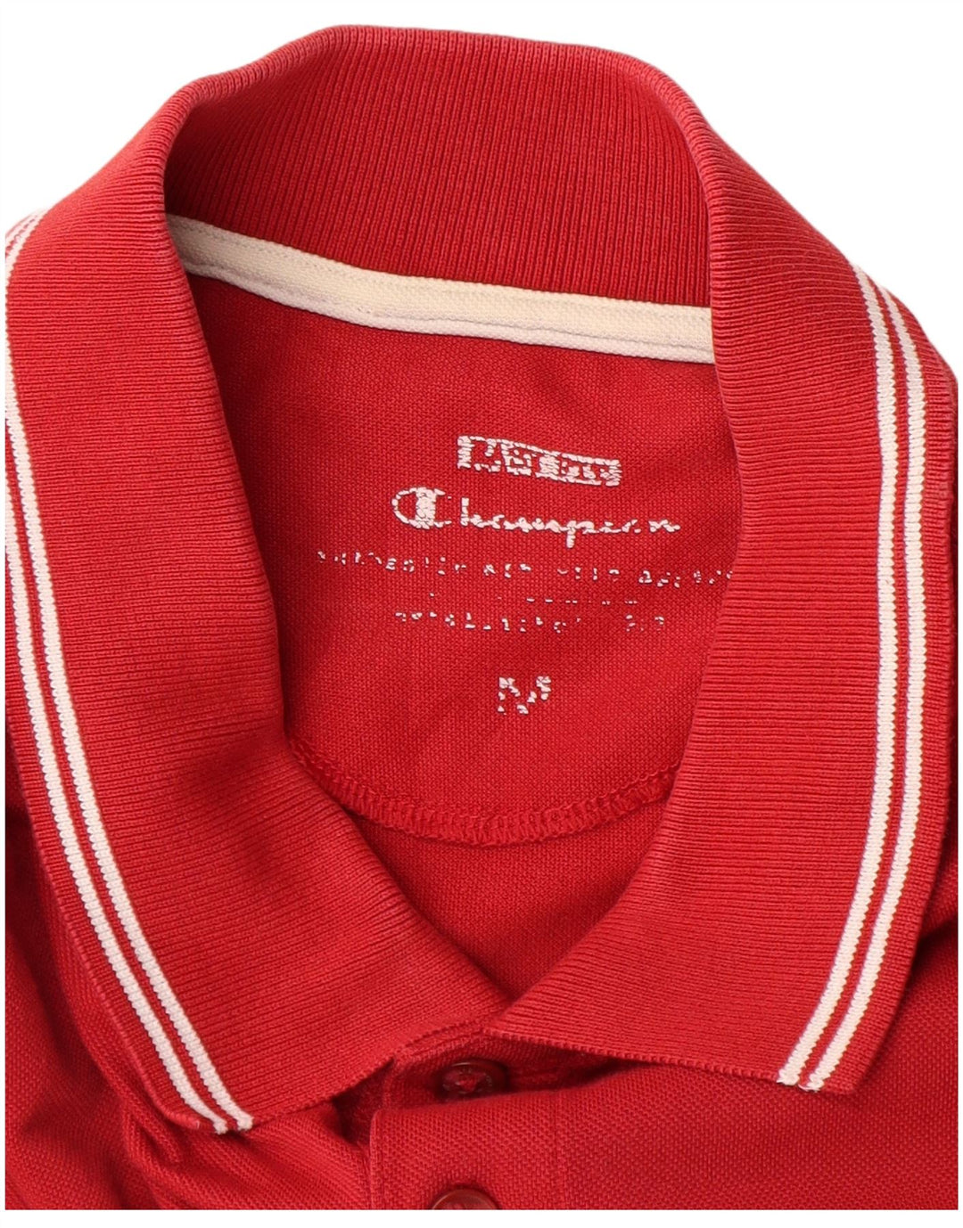 Мужская рубашка поло Champion Easy Fit, хлопковая, среднего красного цвета