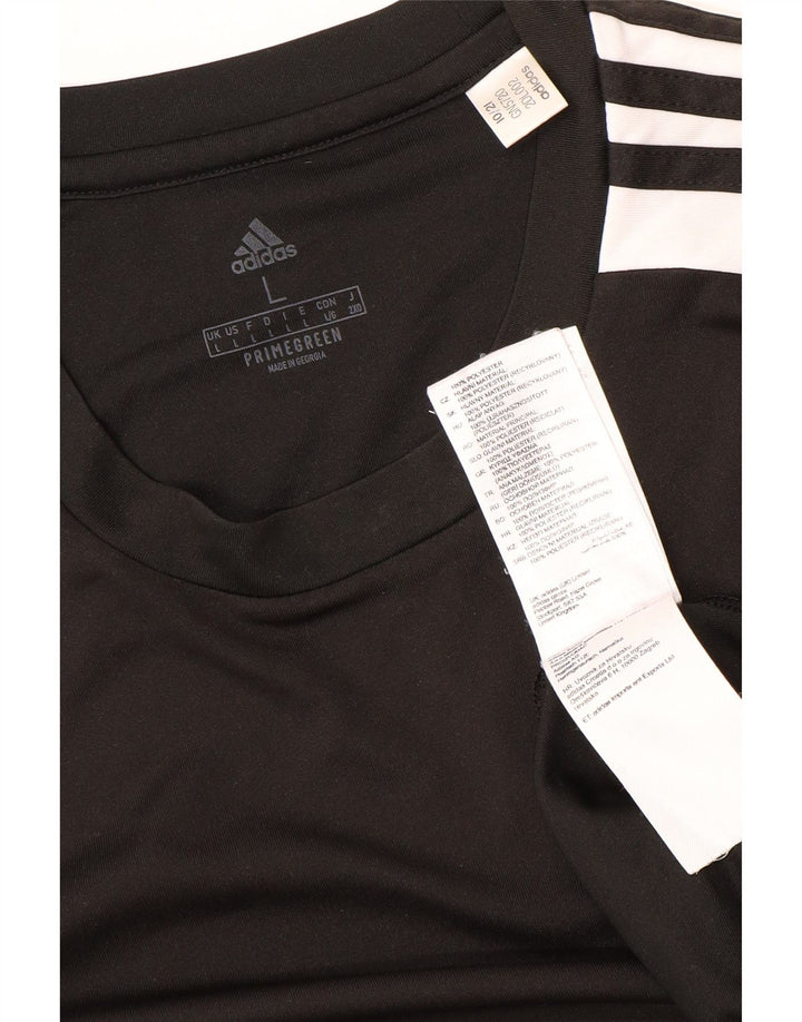 Мужская футболка ADIDAS Aeroready, большой черный полиэстер