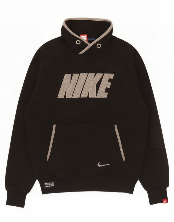 Мужской свитшот с рисунком Nike, маленький черный