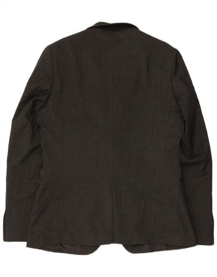 Мужской пиджак на двух пуговицах Ben Sherman IT 42 XL, черная шерсть