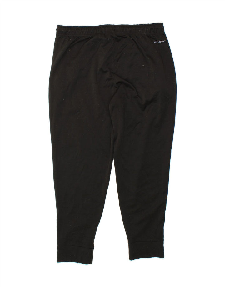 EDDIE BAUER Mens Tracksuit Trousers Joggers Large  Black Polyester Vintage Eddie Bauer and Second-Hand Eddie Bauer from Messina Hembry 