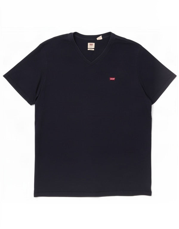 Топ мужской стандартной футболки Levi's XL, темно-синий, хлопок