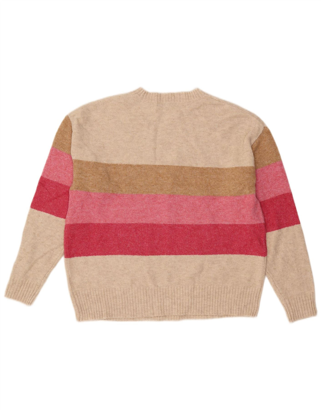 Женский джемпер с круглым вырезом MARKS & SPENCER UK 14, средний бежевый