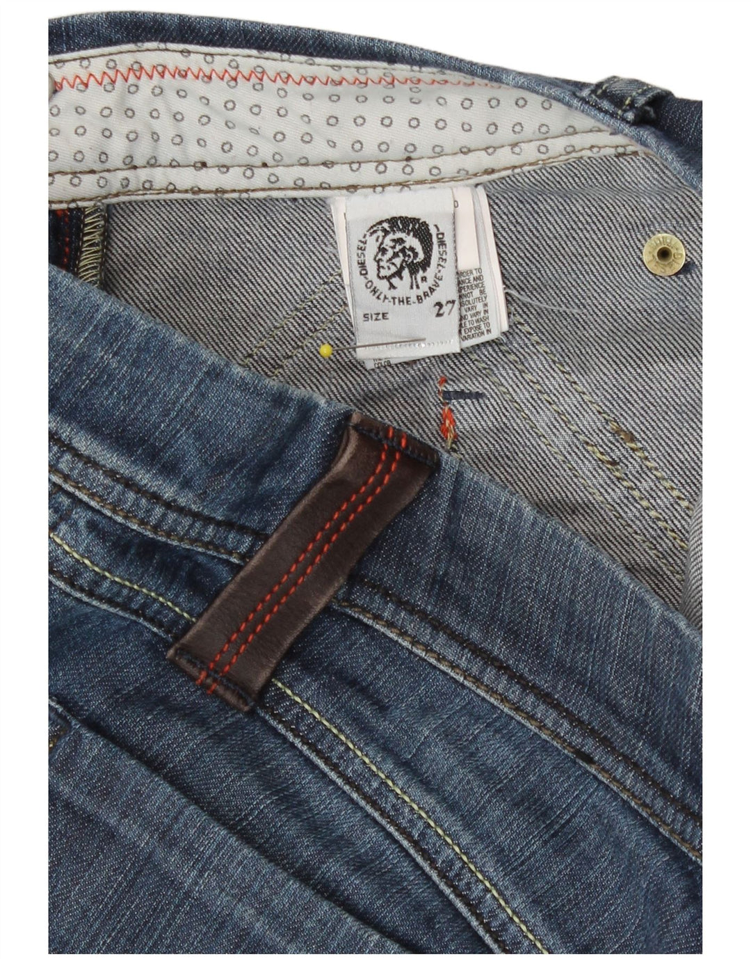 Женские узкие джинсы Diesel W27 L31, синие, хлопок